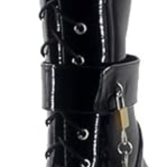 Womens Padlocks Ballet Boots - Picture 2 of 5